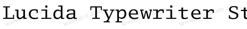 Lucida Typewriter St字体转换